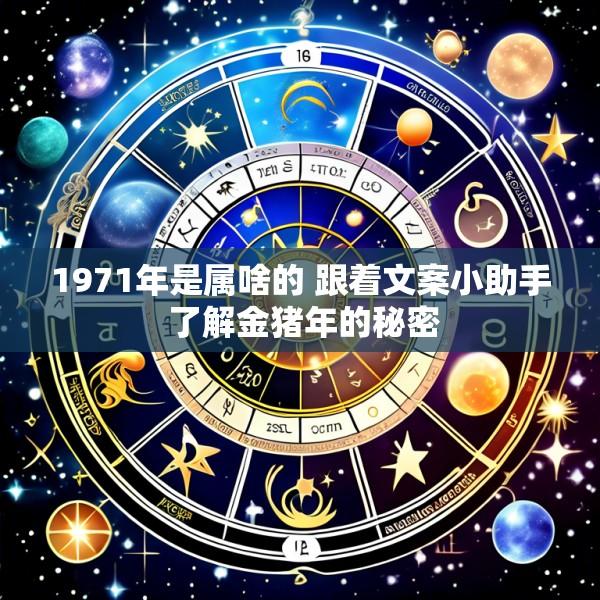 1971年是属啥的 跟着文案小助手 了解金猪年的秘密