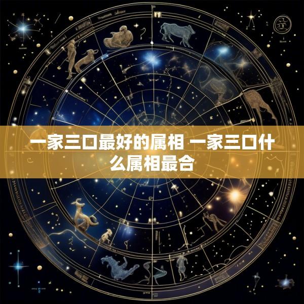 一家三口最好的属相 一家三口什么属相最合