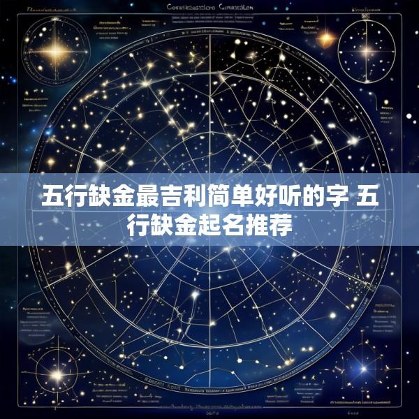 五行缺金最吉利简单好听的字 五行缺金起名推荐