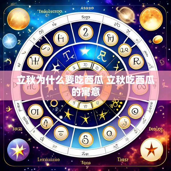 立秋为什么要吃西瓜 立秋吃西瓜的寓意