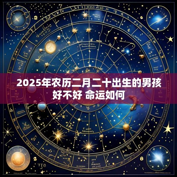 2025年农历二月二十出生的男孩好不好 命运如何