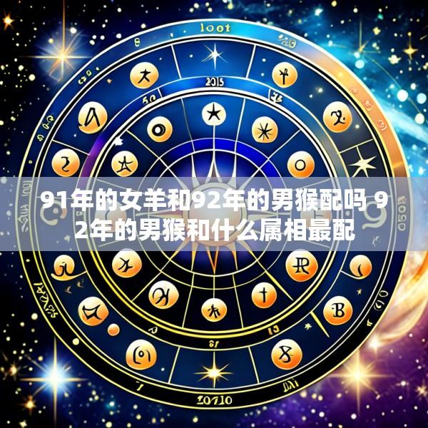 91年的女羊和92年的男猴配吗 92年的男猴和什么属相最配