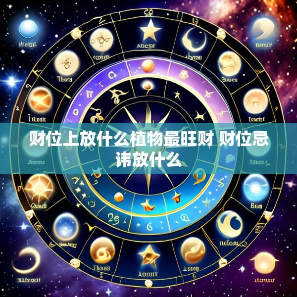 财位上放什么植物最旺财 财位忌讳放什么