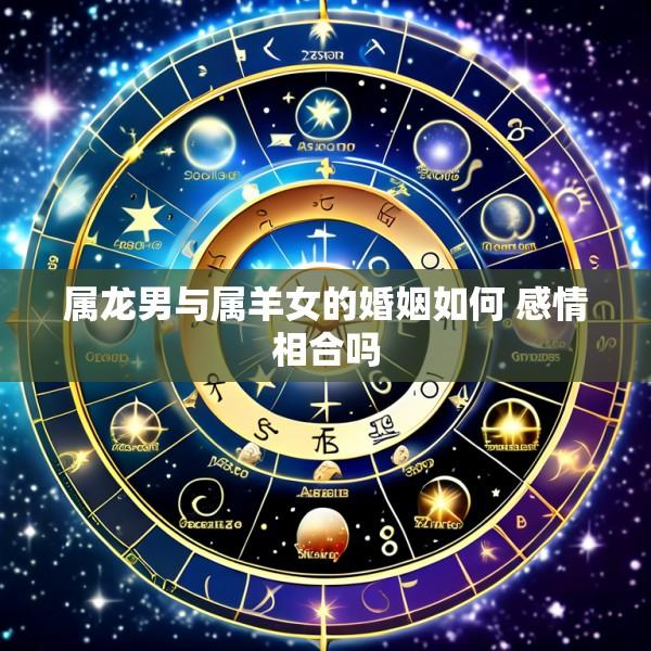属龙男与属羊女的婚姻如何 感情相合吗