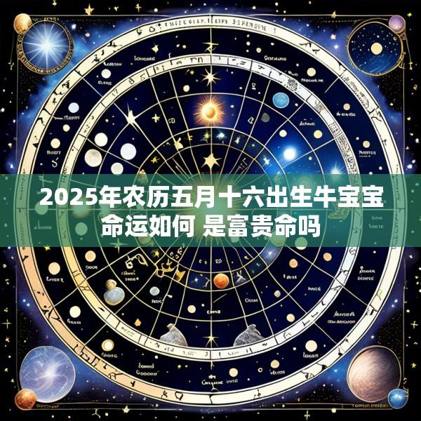 2025年农历五月十六出生牛宝宝命运如何 是富贵命吗