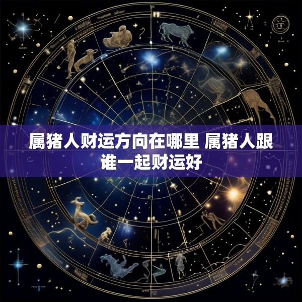 属猪人财运方向在哪里 属猪人跟谁一起财运好