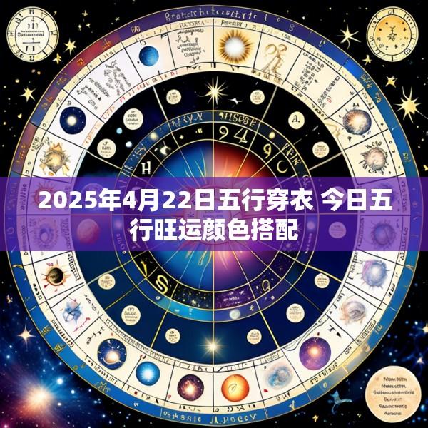 2025年4月22日五行穿衣 今日五行旺运颜色搭配