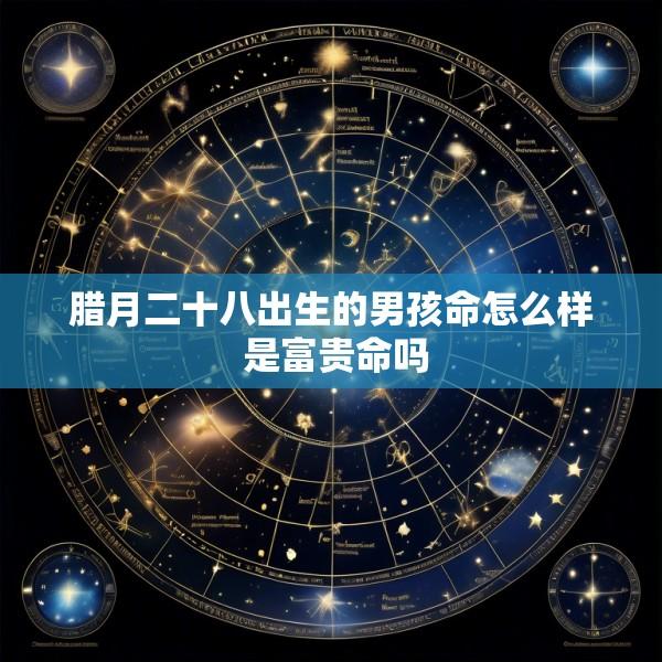 腊月二十八出生的男孩命怎么样 是富贵命吗