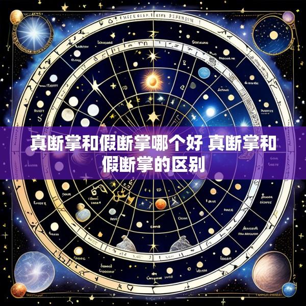 真断掌和假断掌哪个好 真断掌和假断掌的区别