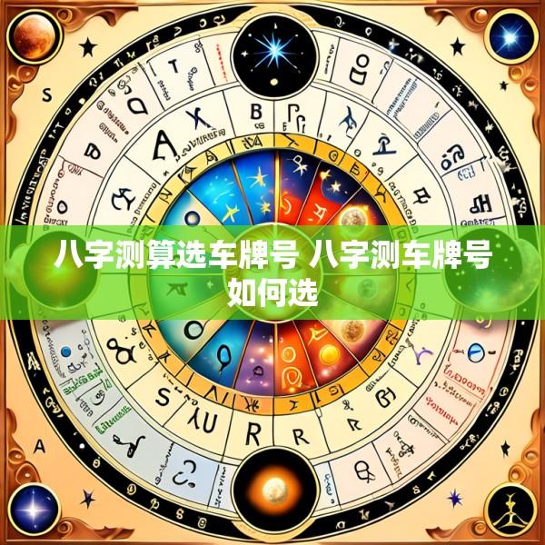 八字测算选车牌号 八字测车牌号如何选