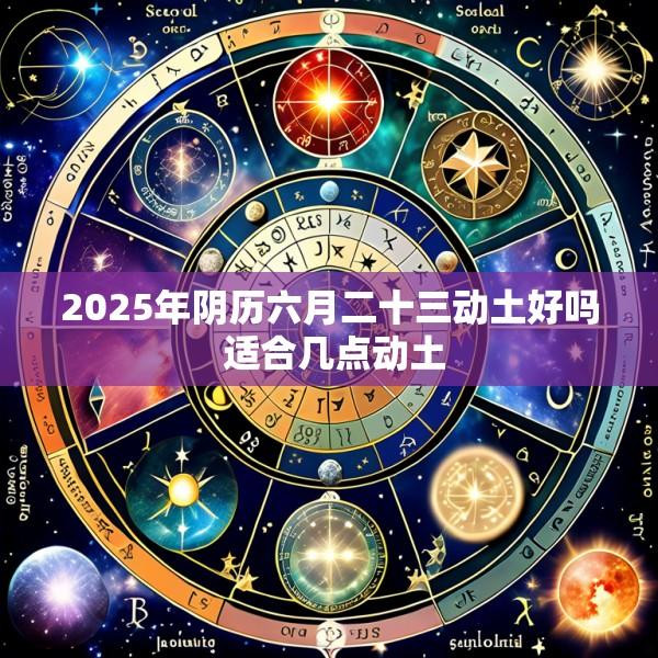 2025年阴历六月二十三动土好吗 适合几点动土