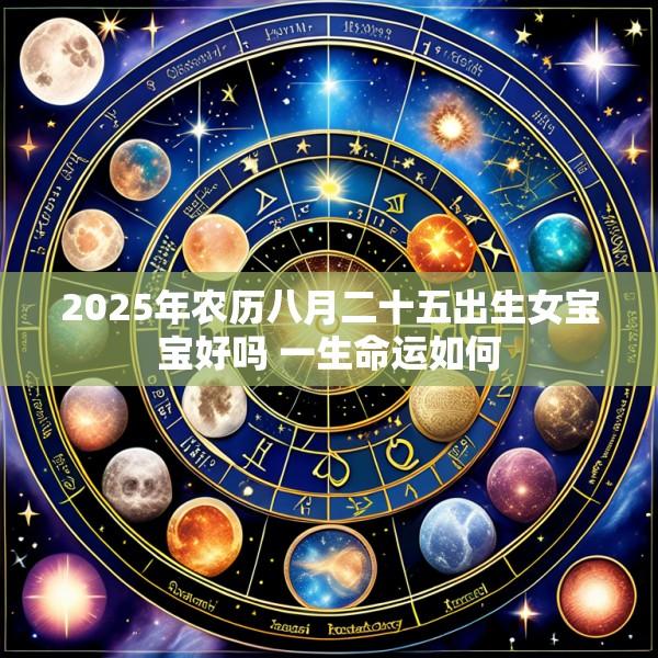 2025年农历八月二十五出生女宝宝好吗 一生命运如何