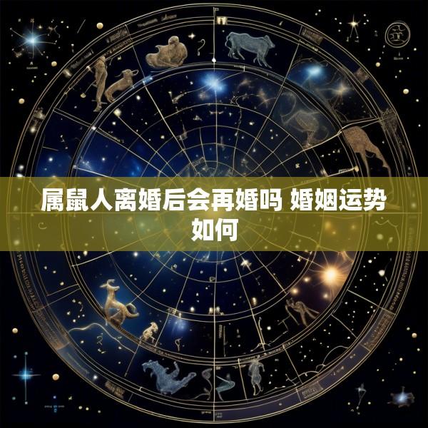 属鼠人离婚后会再婚吗 婚姻运势如何
