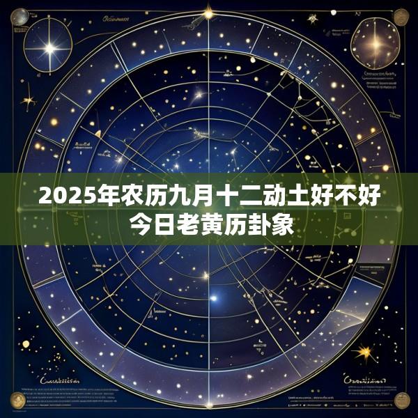 2025年农历九月十二动土好不好 今日老黄历卦象