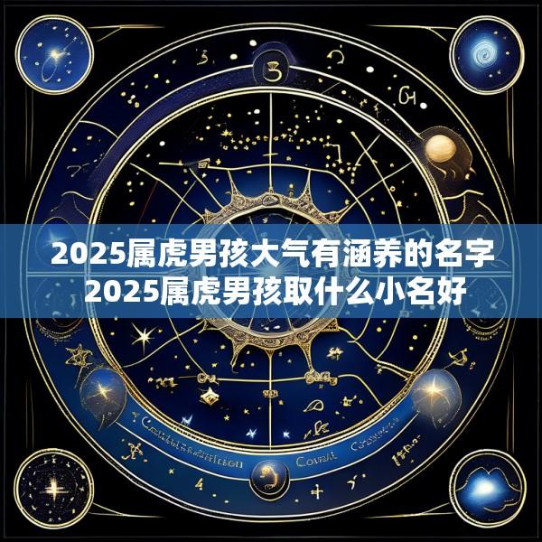 2025属虎男孩大气有涵养的名字 2025属虎男孩取什么小名好