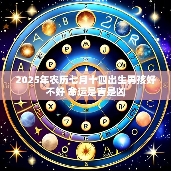 2025年农历七月十四出生男孩好不好 命运是吉是凶