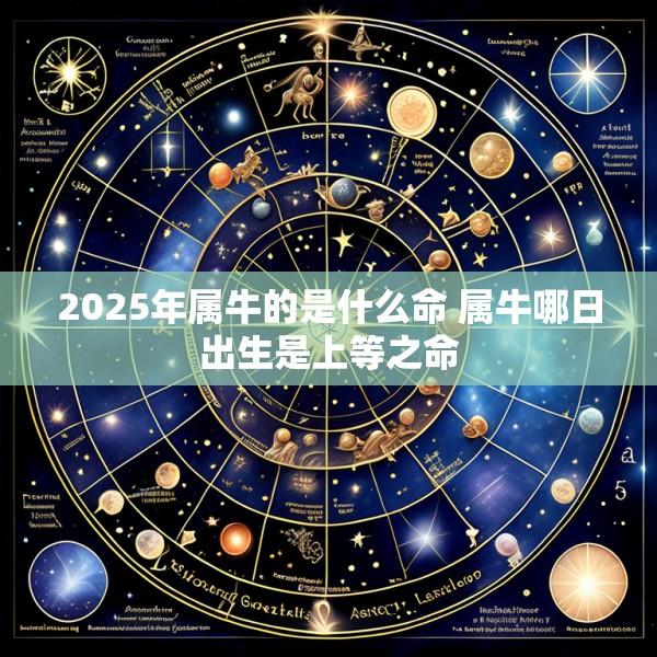 2025年属牛的是什么命 属牛哪日出生是上等之命
