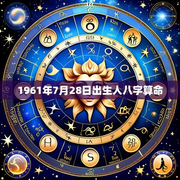 1961年7月28日出生人八字算命