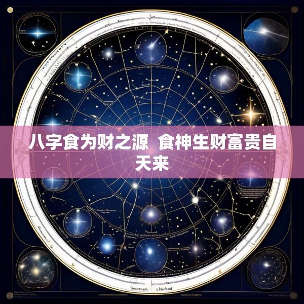 八字食为财之源  食神生财富贵自天来