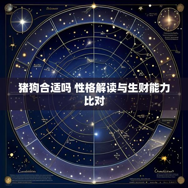猪狗合适吗 性格解读与生财能力比对