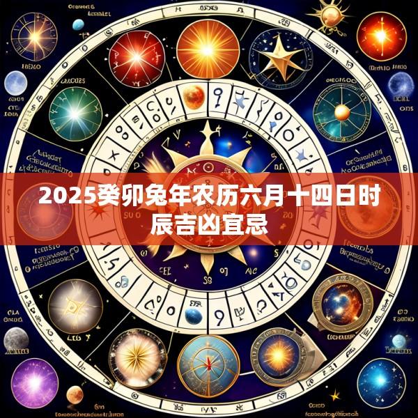 2025癸卯兔年农历六月十四日时辰吉凶宜忌