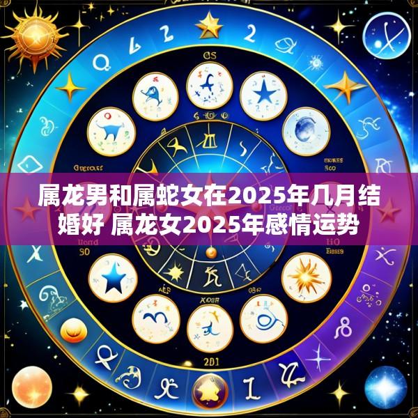 属龙男和属蛇女在2025年几月结婚好 属龙女2025年感情运势