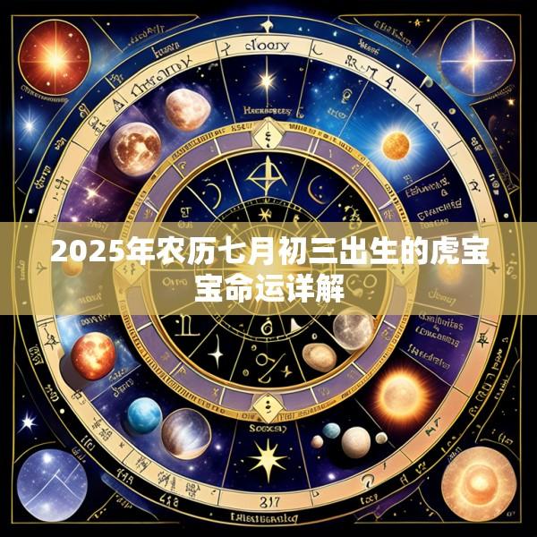 2025年农历七月初三出生的虎宝宝命运详解