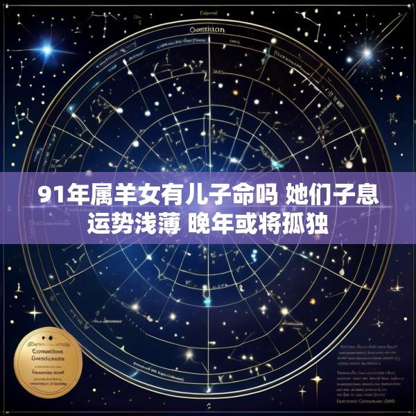 91年属羊女有儿子命吗 她们子息运势浅薄 晚年或将孤独