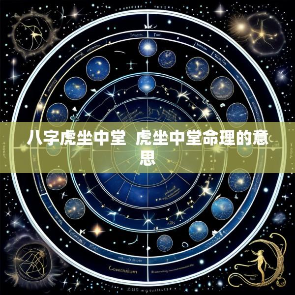 八字虎坐中堂  虎坐中堂命理的意思