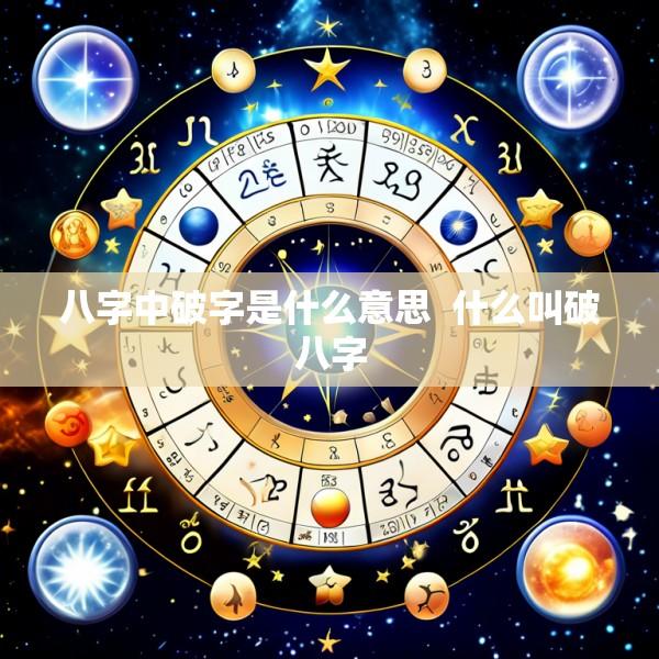 八字中破字是什么意思  什么叫破八字
