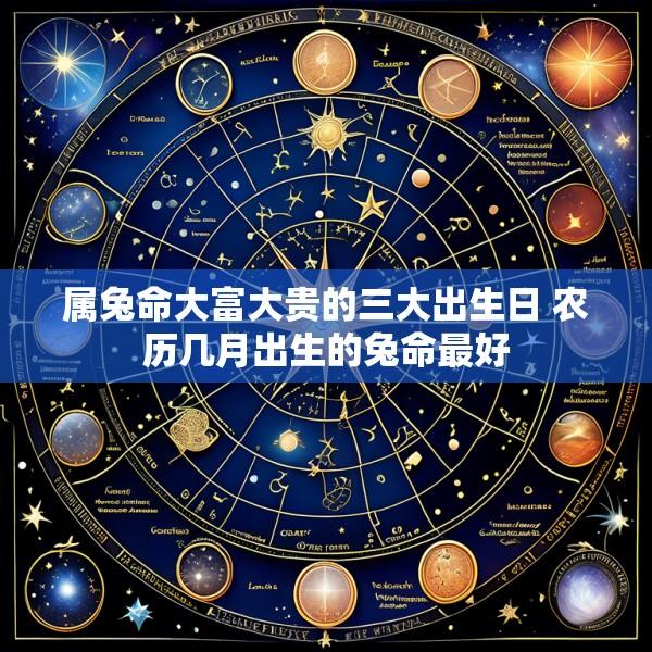 属兔命大富大贵的三大出生日 农历几月出生的兔命最好