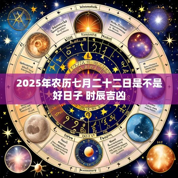 2025年农历七月二十二日是不是好日子 时辰吉凶