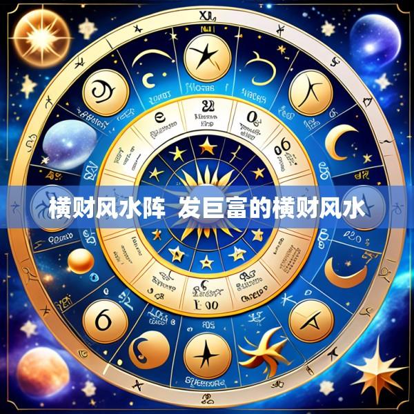 横财风水阵  发巨富的横财风水
