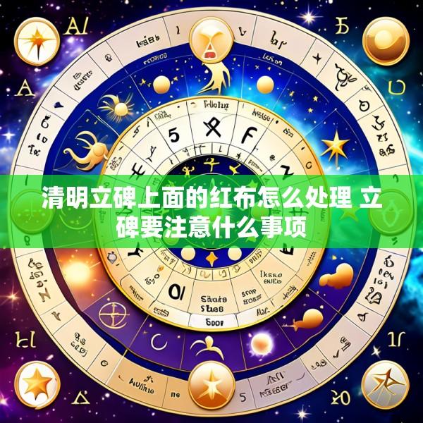 清明立碑上面的红布怎么处理 立碑要注意什么事项