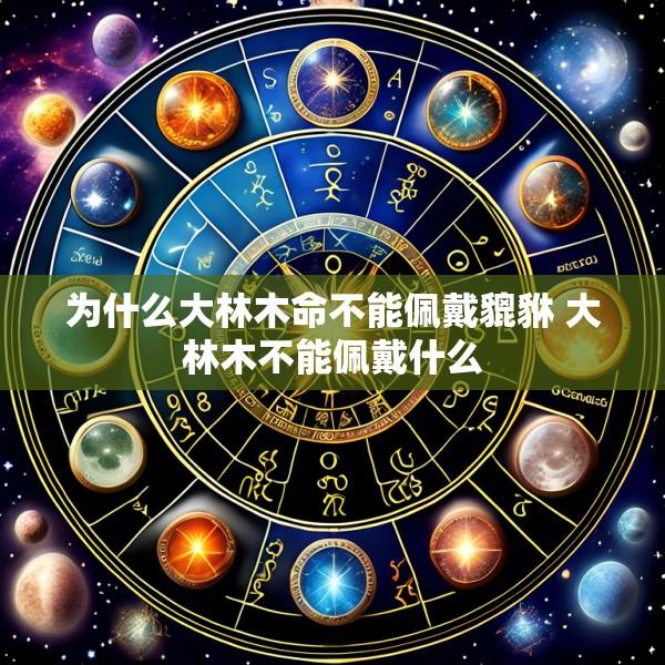 为什么大林木命不能佩戴貔貅 大林木不能佩戴什么
