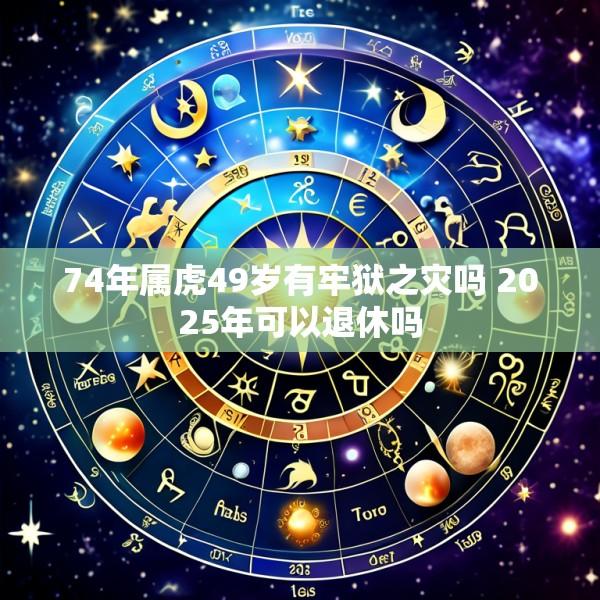 74年属虎49岁有牢狱之灾吗 2025年可以退休吗
