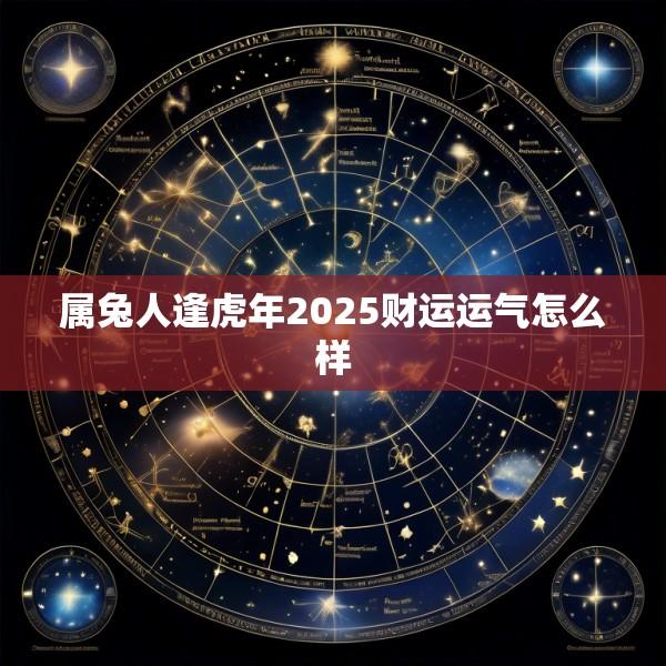 属兔人逢虎年2025财运运气怎么样