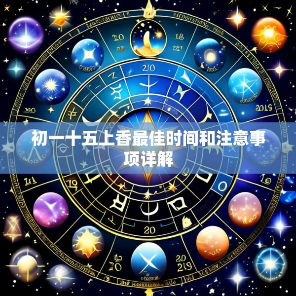 初一十五上香最佳时间和注意事项详解