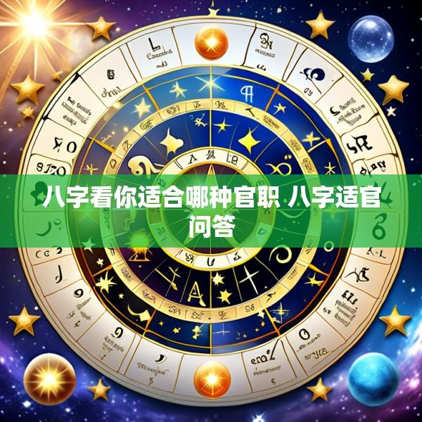 八字看你适合哪种官职 八字适官问答