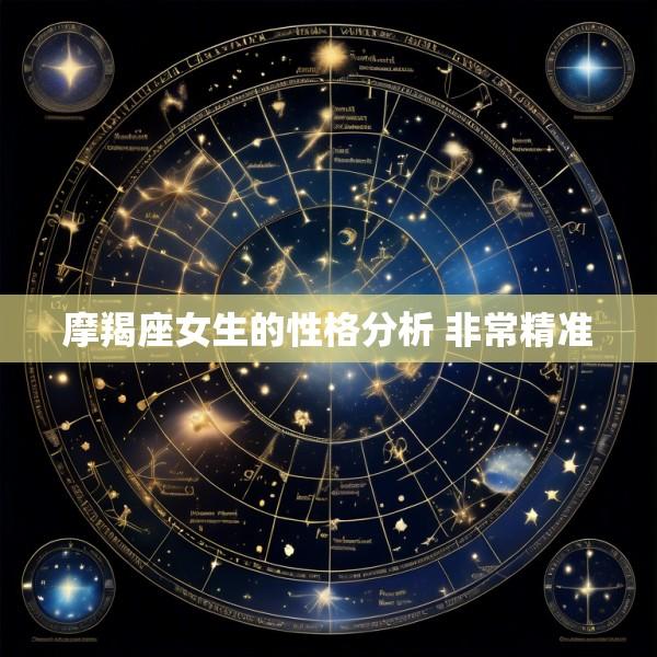 摩羯座女生的性格分析 非常精准