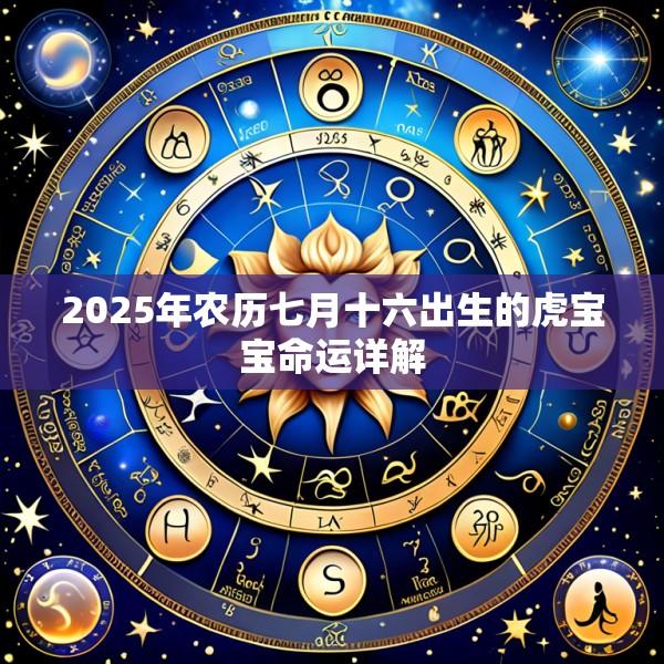 2025年农历七月十六出生的虎宝宝命运详解