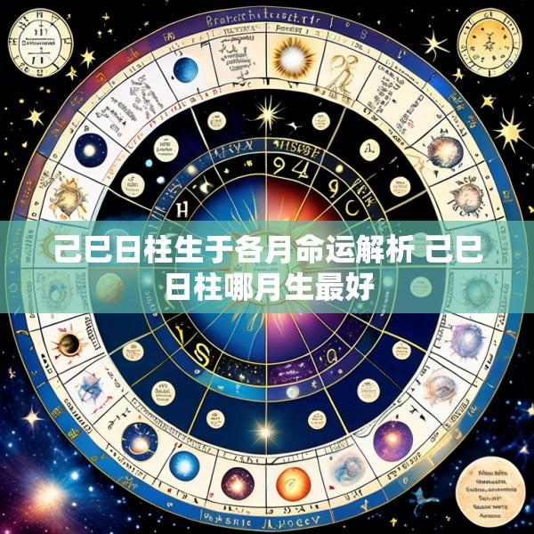 己巳日柱生于各月命运解析 己巳日柱哪月生最好