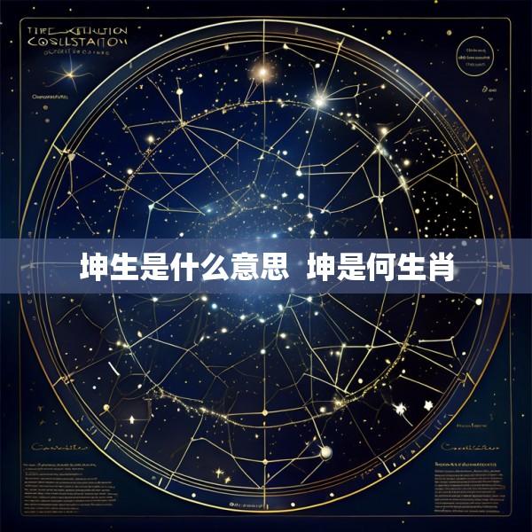 坤生是什么意思  坤是何生肖