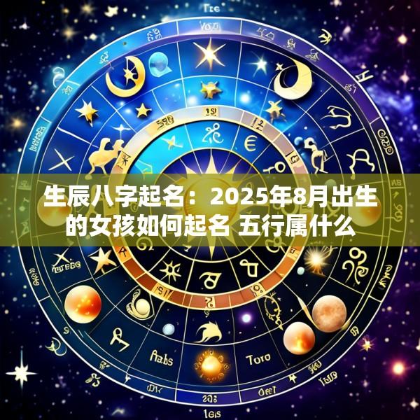 生辰八字起名：2025年8月出生的女孩如何起名 五行属什么