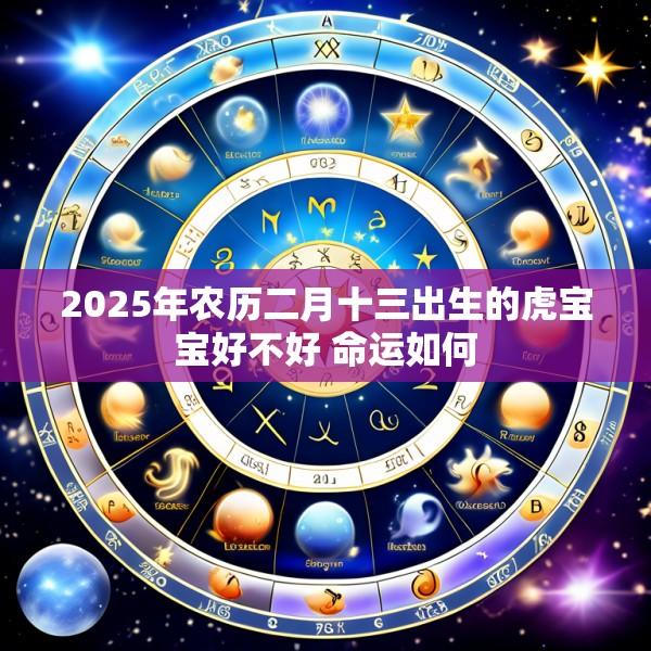 2025年农历二月十三出生的虎宝宝好不好 命运如何