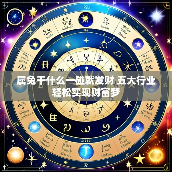 属兔干什么一碰就发财 五大行业轻松实现财富梦
