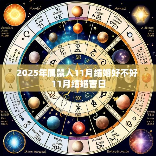 2025年属鼠人11月结婚好不好 11月结婚吉日