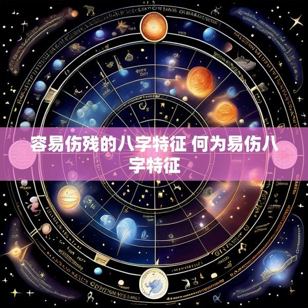 容易伤残的八字特征 何为易伤八字特征