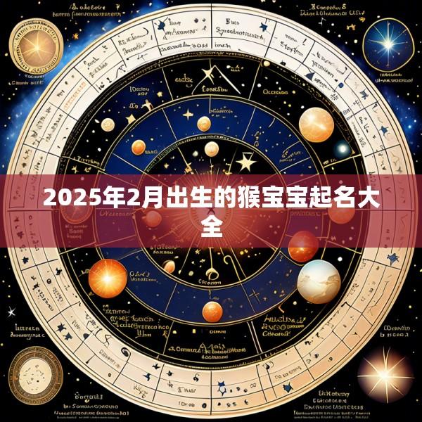 2025年2月出生的猴宝宝起名大全
