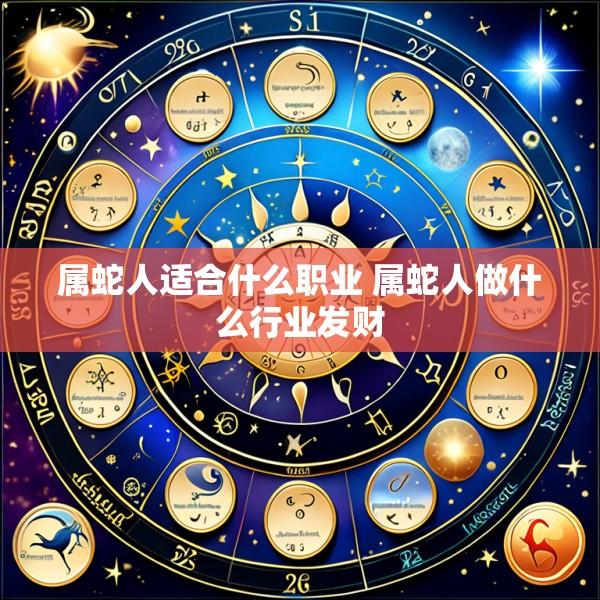 属蛇人适合什么职业 属蛇人做什么行业发财